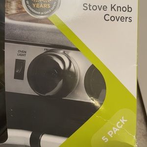 Safety 1st Stove Knob Covers 5 Knobs Black Home Baby Proof Child Safety